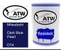 Preview: Mitsubishi, Dark Blue Pearl, D14: 500ml Lackdose, von ATW Autoteile West.